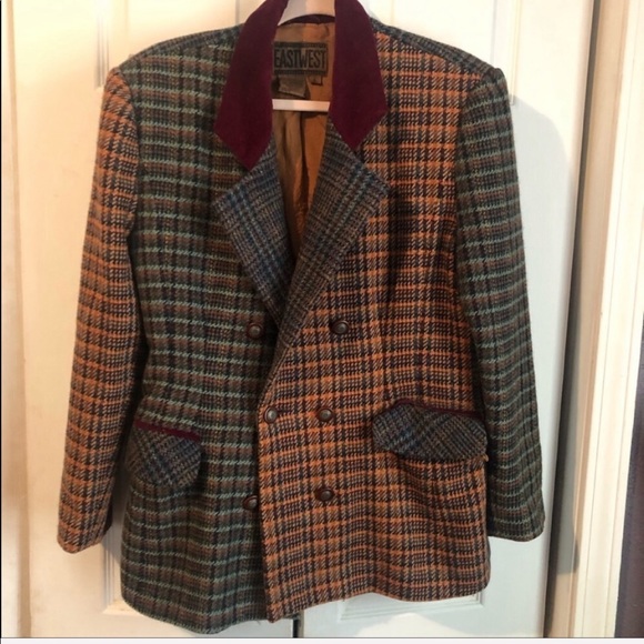 Vintage Jackets & Blazers - VTG EastWest mix and match wool blazer